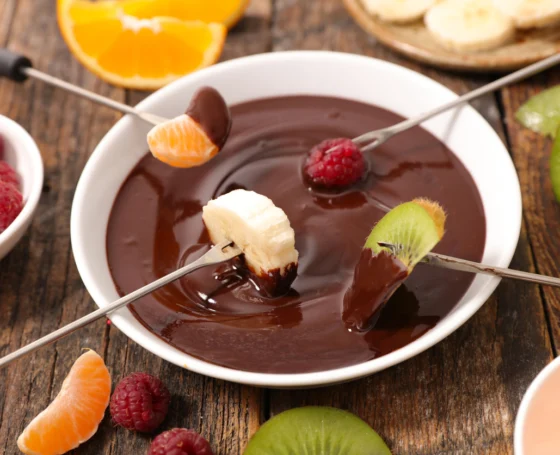 Fondue de Chocolate com Frutas