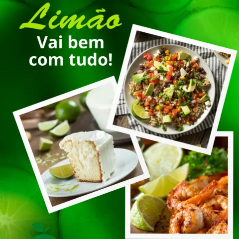 Limão vai bem em tudo!