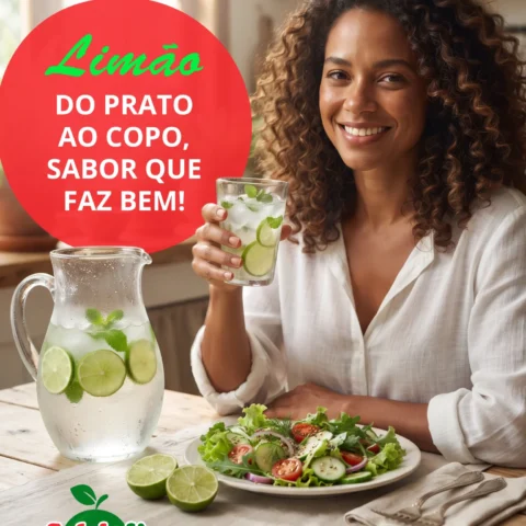 Limão do prato ao copo, sabor que faz bem!